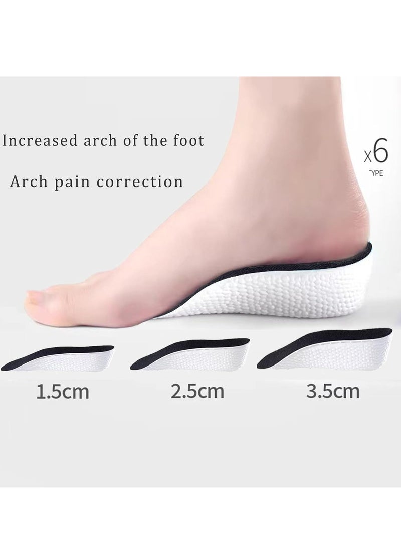 Oasisgalore 2 Pairs of Insole Height, Orthopedic High Cushion, 3.5cm, Black, for Plantar Fasciitis, Flat Feet. - Image 2