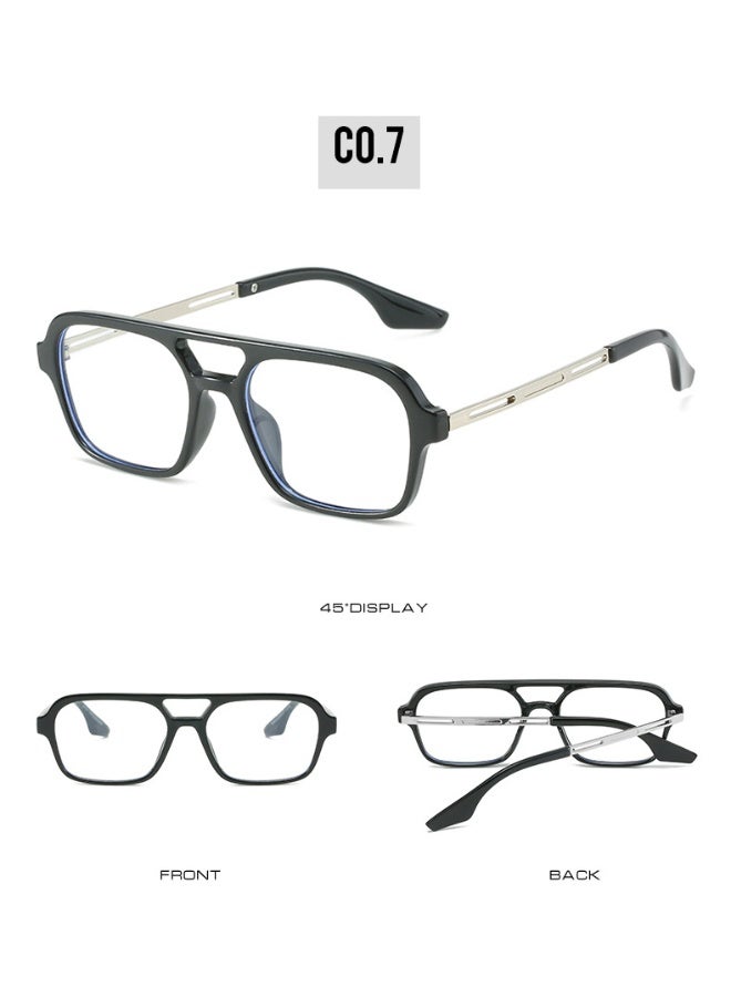 Anna Square Double Beam Pilot Sunglasses with UV Protection - Image 2