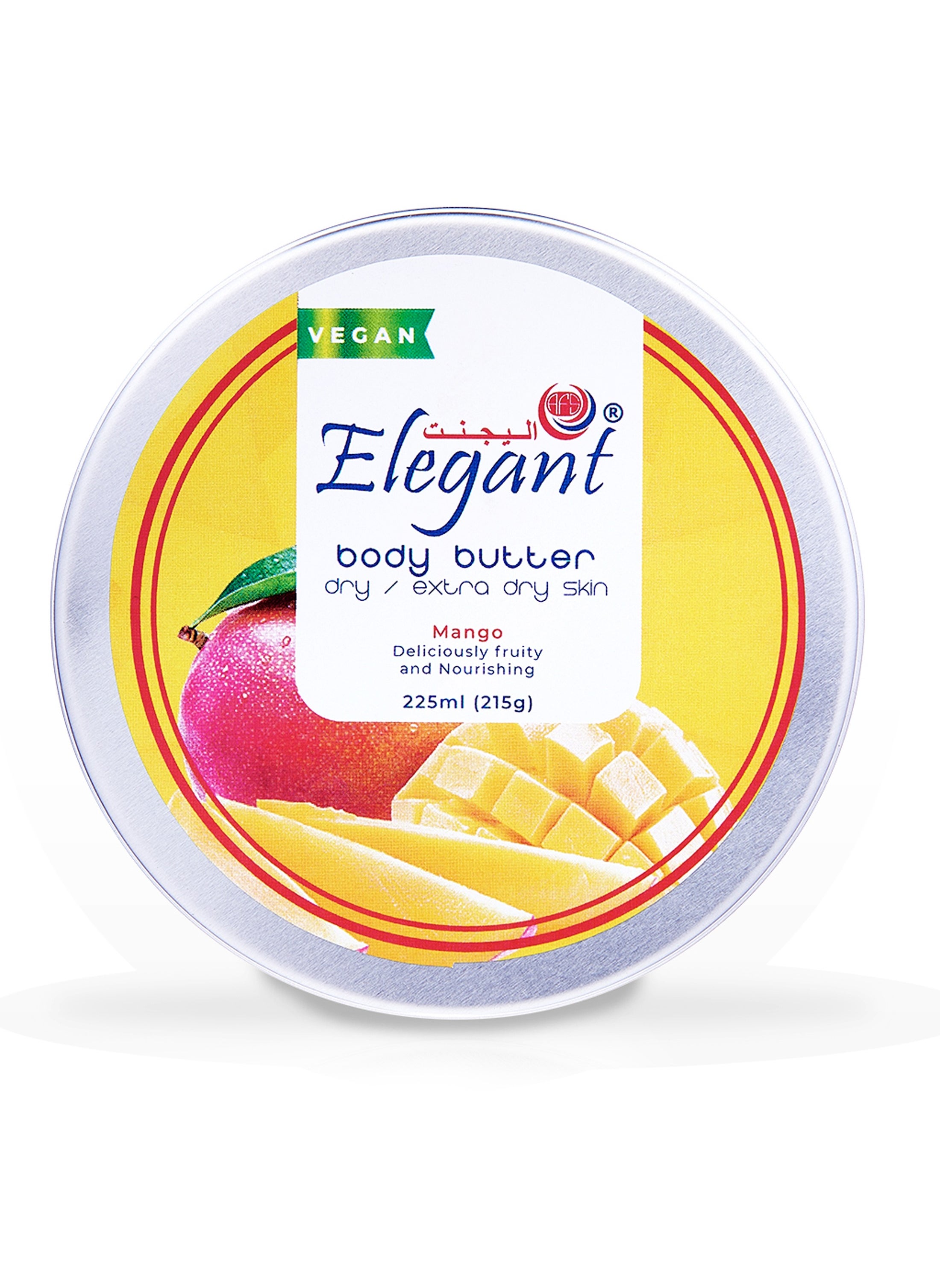 Elegant Mango Body Butter, 225ML For Dry Skin, Vegan and Cruelty Free 