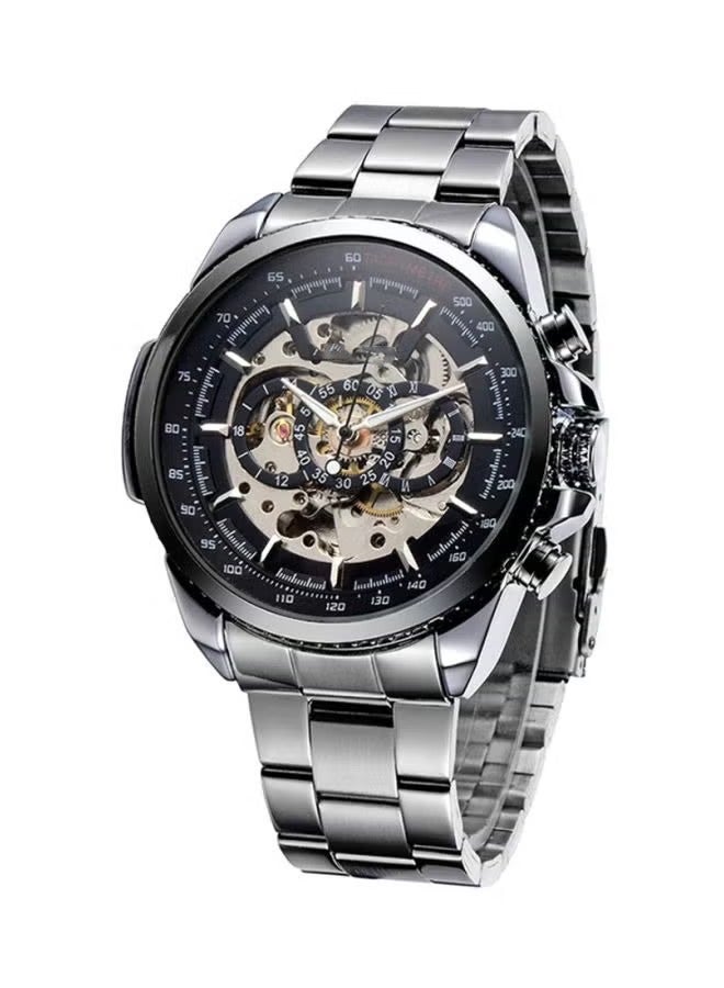 Fashion Minimalist Wrist Watch Waterproof Watches Simple Ultra Thin Watches with Stainless Steel Watch for Men Silver - Image 3