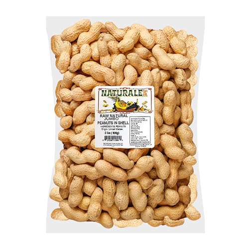 Naturalee Peanuts, Plain In Shell 2 lbs - Raw, Unsalted - Natural Healthy Snack, Squirrel or Wildlife Feed - Image 1