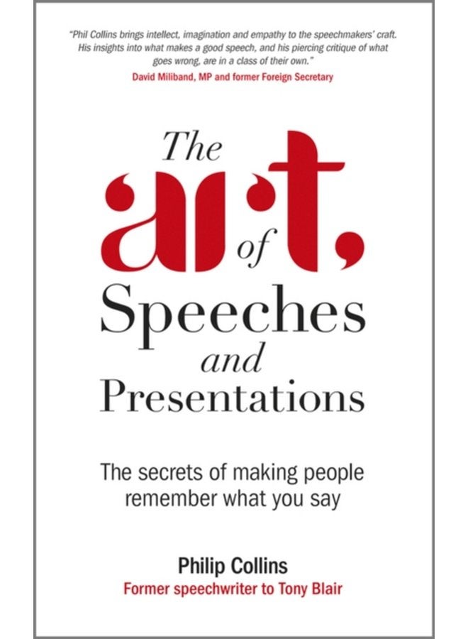 The Art of Speeches and Presentations The Secrets of Making People Remember What You Say - Paperback
