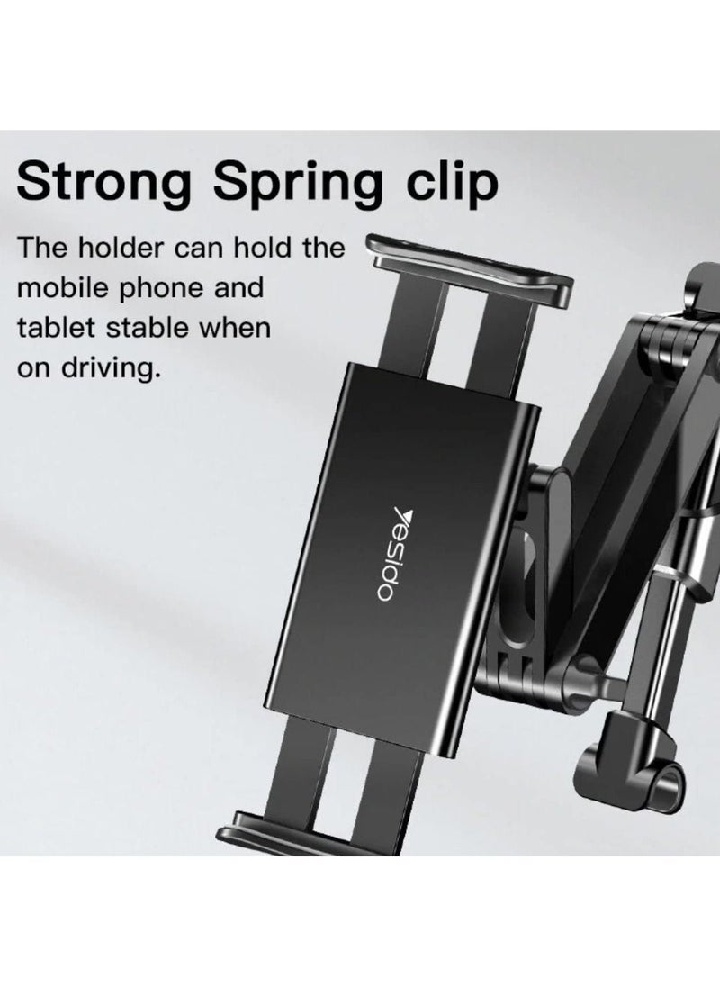 Yesido C117 Car Tablet Headrest Mount Holder For Seat 360 Degree Rotation Compatible With 4.7Inch To 12.9 Inch, Tablets/Iphone 13/Ipads - Image 5