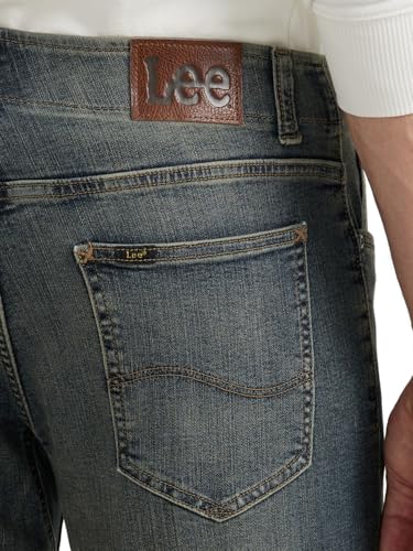 Lee Men's Extreme Motion Straight Taper Jean Maverick 33W x 34L - Image 4