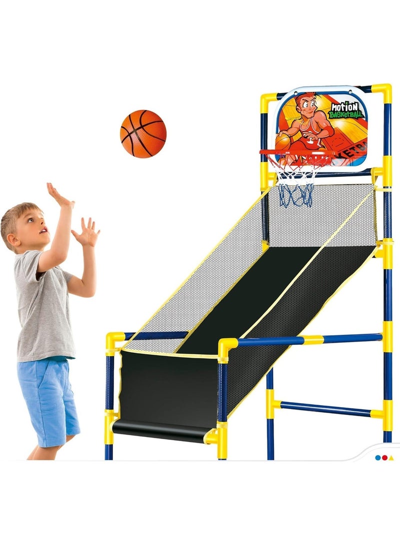 Basketball Game Set Shooting Stand With Hoop, Mini Ball and Pump, 45.5x89x132CM - Image 2