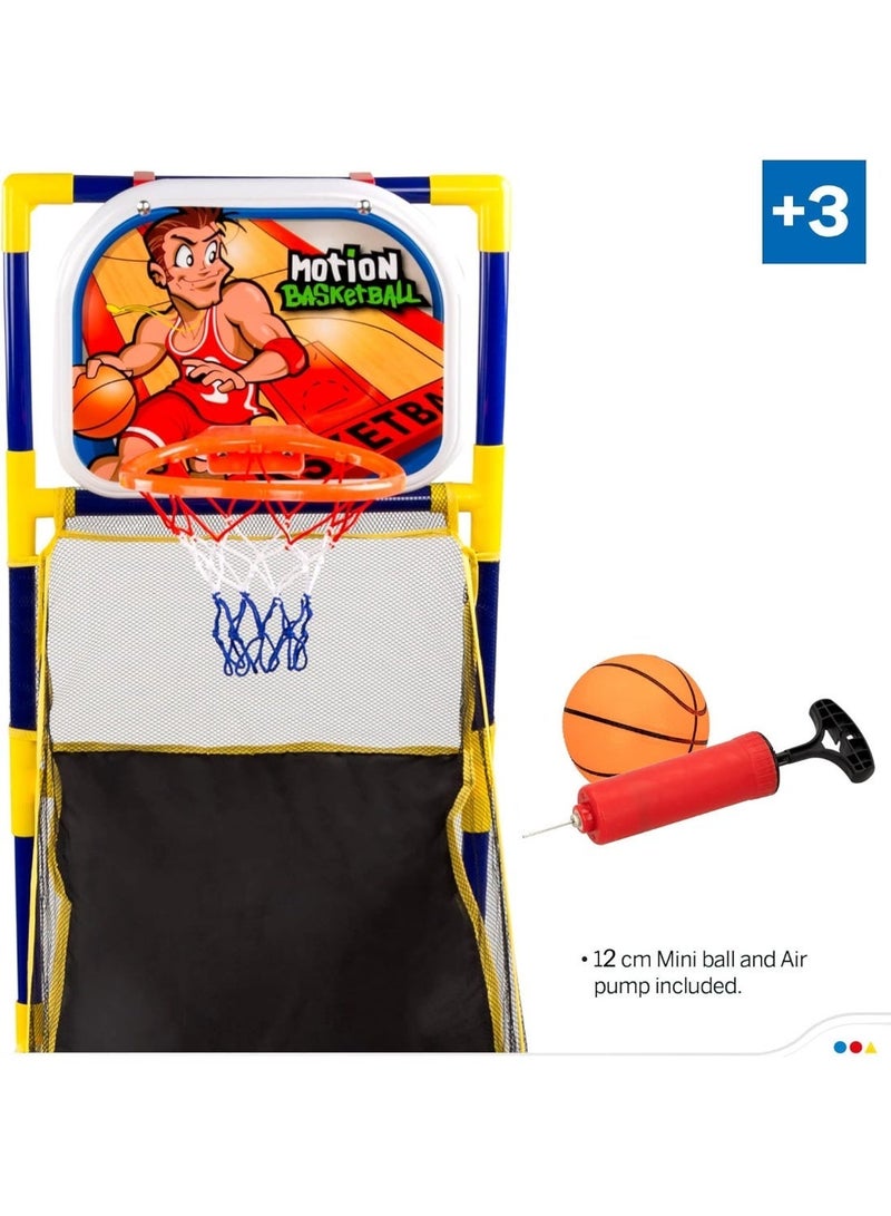 Basketball Game Set Shooting Stand With Hoop, Mini Ball and Pump, 45.5x89x132CM - Image 3