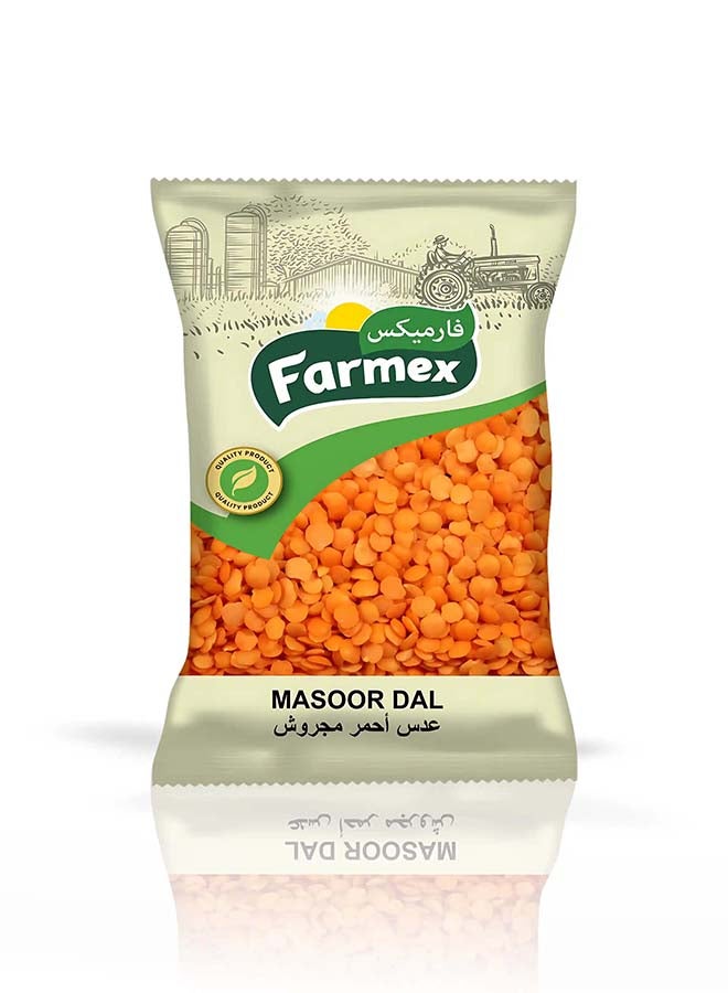 Farmex Premium Quality Masoor Dal (Split Red Lentils) - 500g