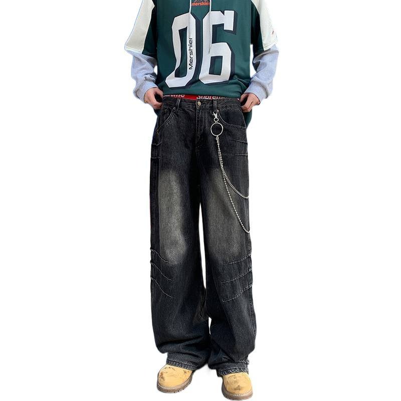 Unisex Classic Denim Jeans Loose Fit Daily Outdoor Wear - Image 5