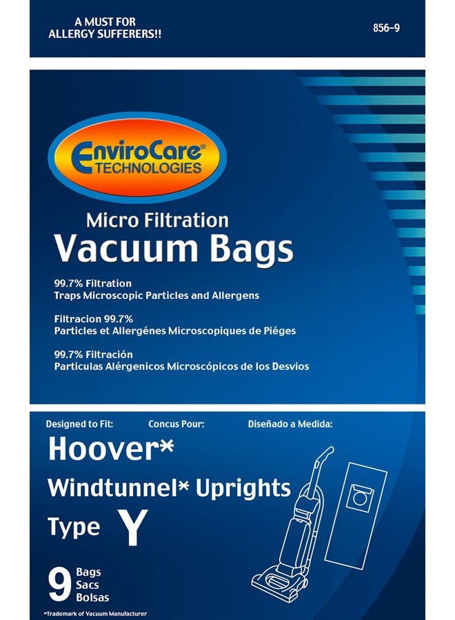 ENVIROCARE Replacement Micro Filtration Vacuum Cleaner Dust Bags Designed to fit Hoover Windtunnel Upright Type Y 9 pack - Image 4