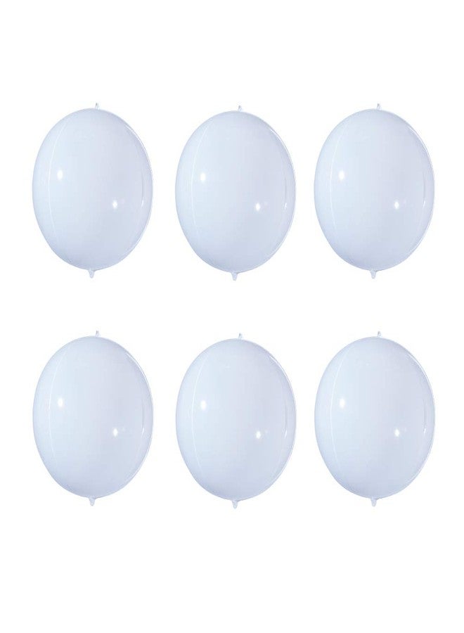 MOWO 4D White Foil Balloon 10 inch Mylar Helium Balloon for Birthday Wedding Baby Shower Party Favor Supplies, Pack of 20 - Image 2