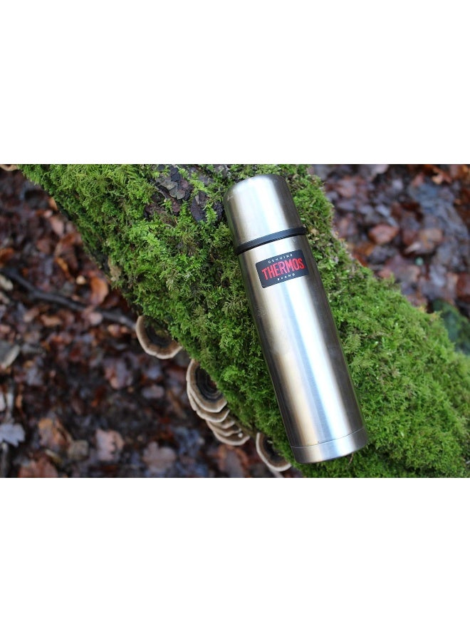 THERMOS STAINLESS STEEL VACUUM INSULATED MIDNIGHT BLUE FLASK 500 ML - Image 2