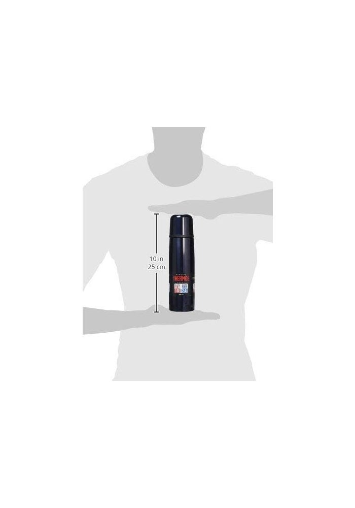 THERMOS STAINLESS STEEL VACUUM INSULATED MIDNIGHT BLUE FLASK 500 ML - Image 4