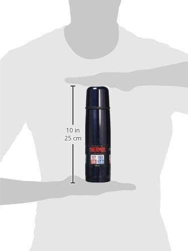 THERMOS STAINLESS STEEL VACUUM INSULATED MIDNIGHT BLUE FLASK 500 ML - Image 4