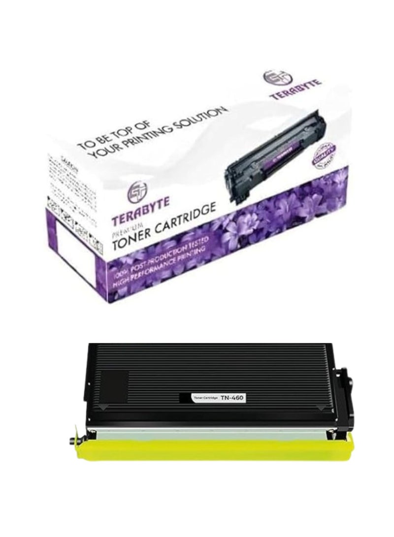 Terabyte TN-460 Compatible Toner Cartridges for Brother- TN-460  DCP-1200 DCP-1400 FAX 4100 4100E 4750| 4750E 5750 5750E 8350 P 8360 P 8360PLT 8750P| HL 1030 1030 Laseras  1x Black  6,000 Pages - Image 1