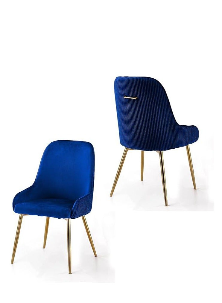 Wooden Twist Wooden Twist Echelon Modern Cafe Dining Chair With Metal Legs  - Image 2