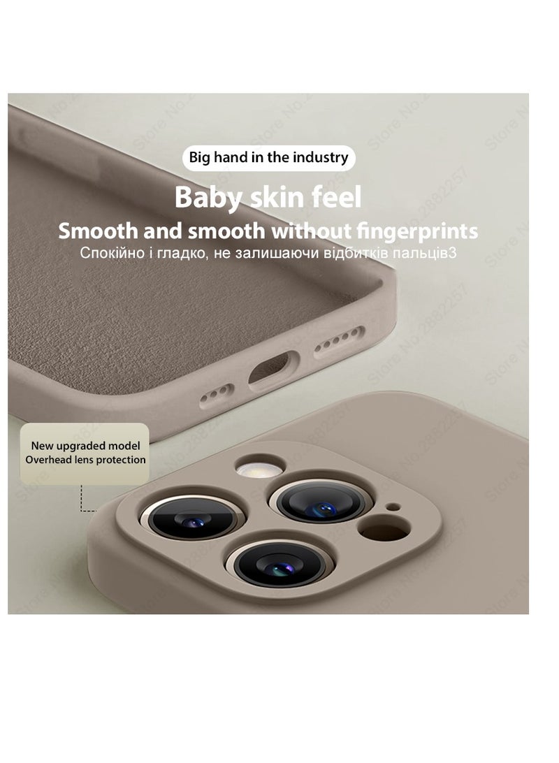 AROAQ Iphone Silicon Case, Silky-soft Touch Full-body Protective Phone Case, Luxury Original Liquid Silicone Case Mention For Iphone 15 Pro Max, 15 Plus, Pro, ( Dark Green ) - Image 3