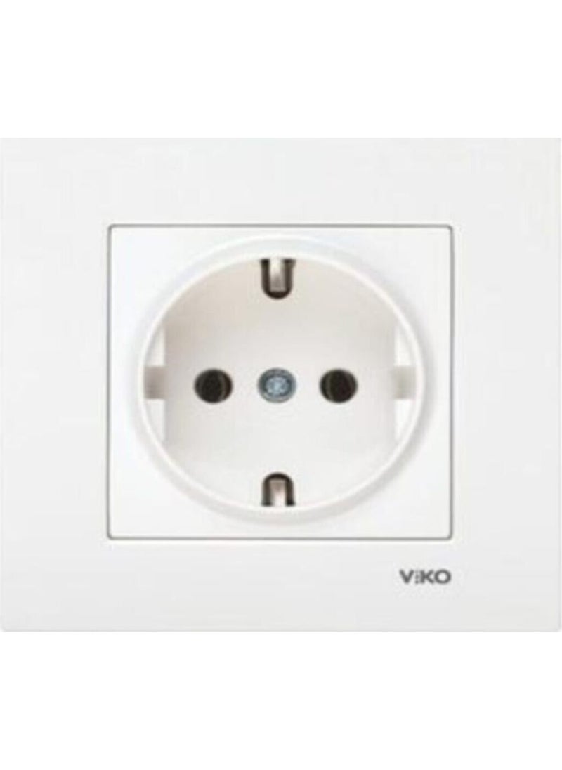 Viko Karre Grounded Socket Frame Included AVS111 