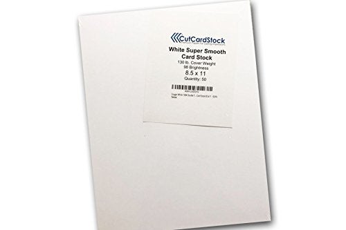 Cougar CCS White 130# Double Thick Card Stock 8.5x11-50 Pk - Image 5