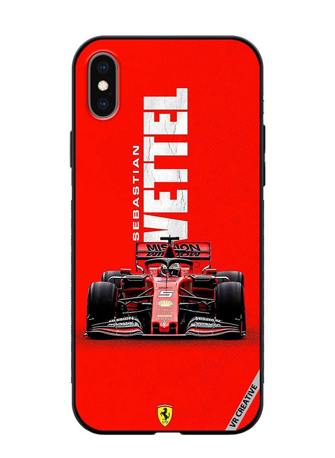 VR CREATIVE Protective Case Cover For Apple iPhone XS Max F1 Racing Car Design Multicolour - Image 1