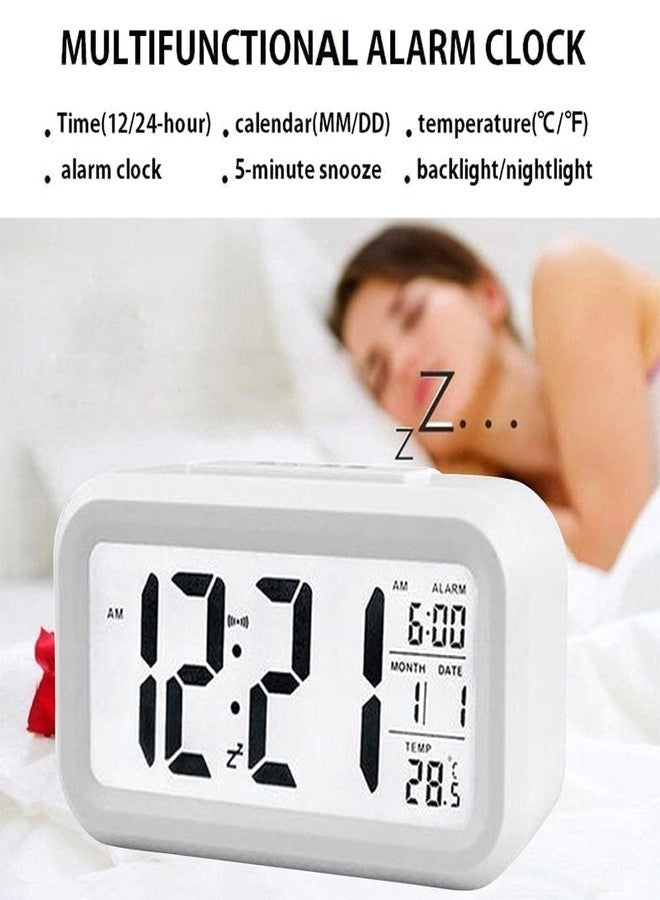 Drumstone 𝟏𝟓 𝐘𝐄𝐀𝐑𝐒 𝐖𝐀𝐑𝐑𝐀𝐍𝐓𝐘 Modern Table Clock with LCD Display - Alarm, Temperature Display, Snooze Function, Weekday Indicator, and Backlight - Best Gift for Students, Professionals - Image 4
