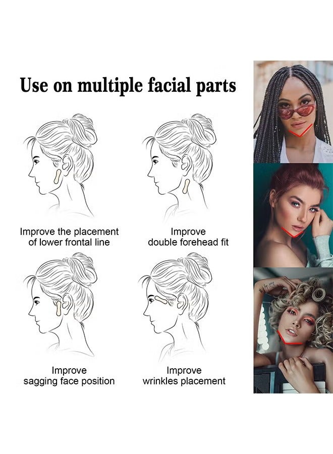 جايسوينغ V على شكل شريط غير مرئي 100 قطعة ناعمة مرنة الوجه شريط لاصق عالية اللزوجة مرونة قوية غير مرئية وسهلة الاستخدام للمرأة - Image 4