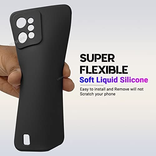 LIRAMARK غطاء خلفي ناعم من السيليكون من LIRAMARK لهاتف Realme C31 4G (سيليكون أسود) - Image 4