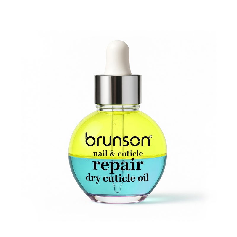 Brunson Nail and Cuticle Repair Oil 30ml Double Layer Hydrating and Nourishing Cuticle Oil with Vitamin E Salon Quality Cuticle Oil for Dry Brittle Nails and Nail Growth Quick Absorbing and Non Greasy - Image 1