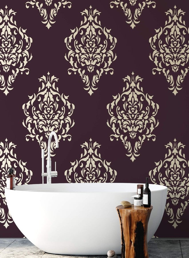 Stencil Revolution Damask Wall Stencil - Large Pattern, Wallpaper, DIY Home Decor Project - Image 2
