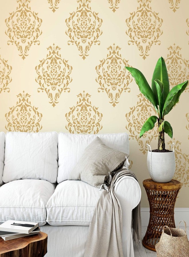 Stencil Revolution Damask Wall Stencil - Large Pattern, Wallpaper, DIY Home Decor Project - Image 5