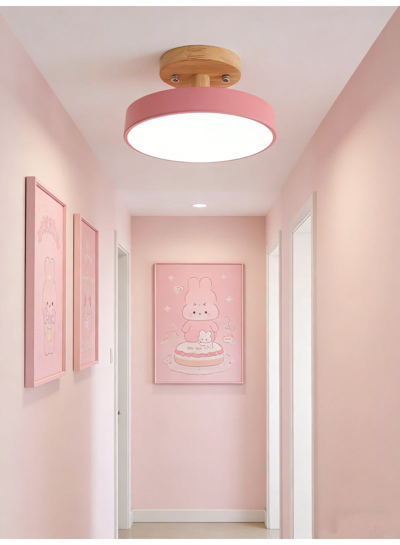 Pink LED ceiling light, suitable for hallways and bedrooms, 13W - Image 5