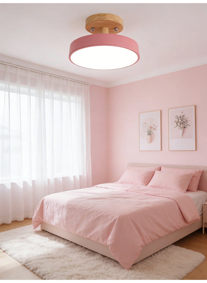 Pink LED ceiling light, suitable for hallways and bedrooms, 13W - Image 3