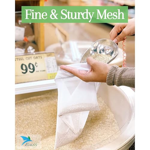Evafly Fruit Protection Bags |Size : 13x9 cm|Pack Of 12 |Reusable Mesh Net with Drawstring |Breathable, UV-Resistant & Eco-Friendly |Insect & Pest Cover for Fruits, Vegetables, Garden & Farm - Image 4