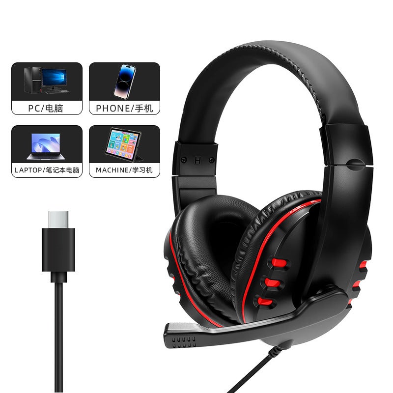 H Series 722 Gaming Headset - Universal Dual-Port for PC, Online Classes & More