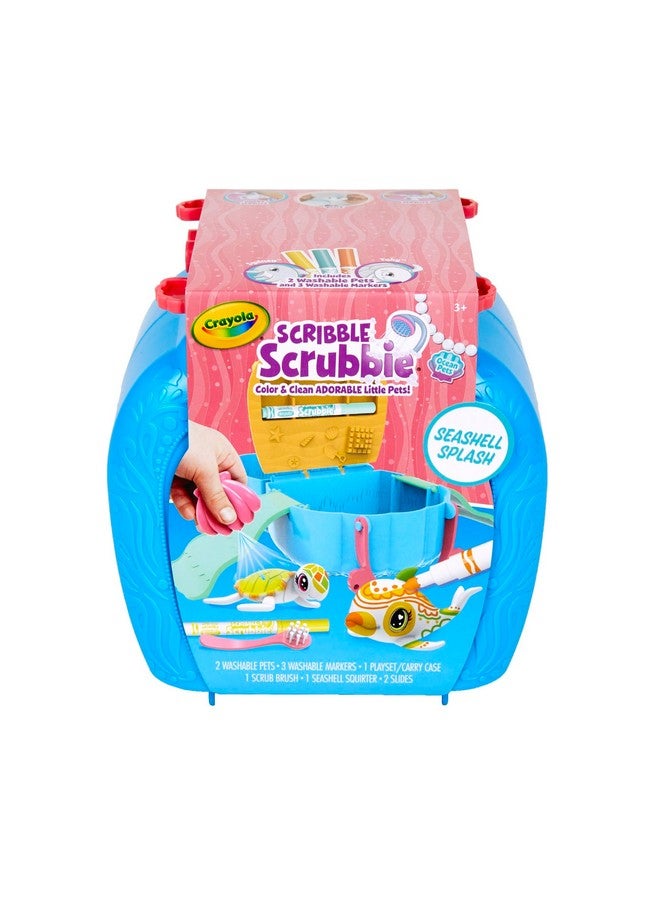 Crayola Scribble Scrubbie Pets, Ocean Animals Playset, Color & Wash Creative Toy, Gift for Kids, Age 3, 4, 5, 6 - Image 1