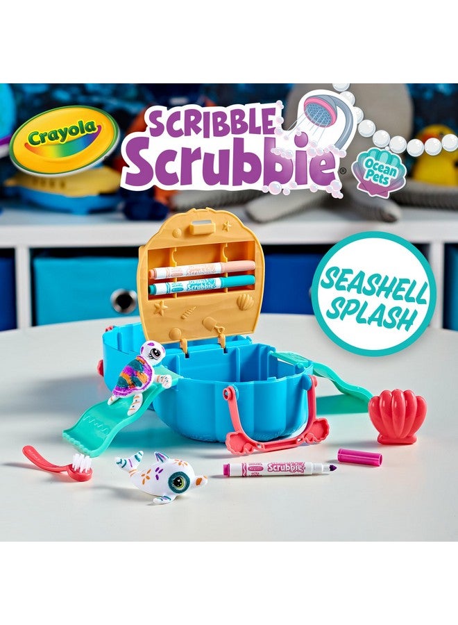 Crayola Scribble Scrubbie Pets, Ocean Animals Playset, Color & Wash Creative Toy, Gift for Kids, Age 3, 4, 5, 6 - Image 3
