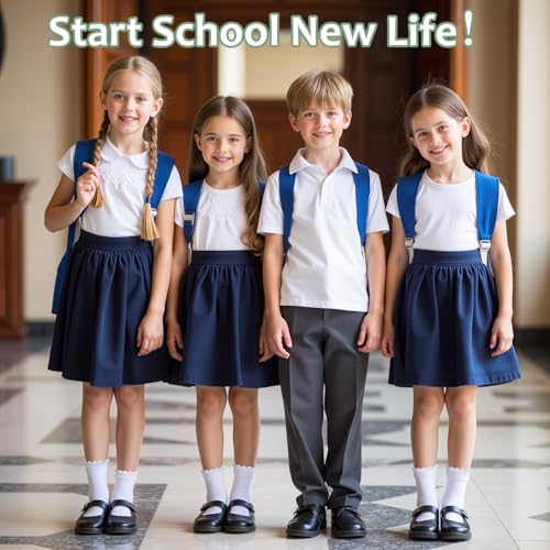 HONGTEYA 6 Pairs Girls White Ruffle Socks School Uniform Dress Socks for Kids Seamless Crew Ankle Cotton Size 4-14 Years (US, Age, 4 Years, 6 Years, white) - Image 4