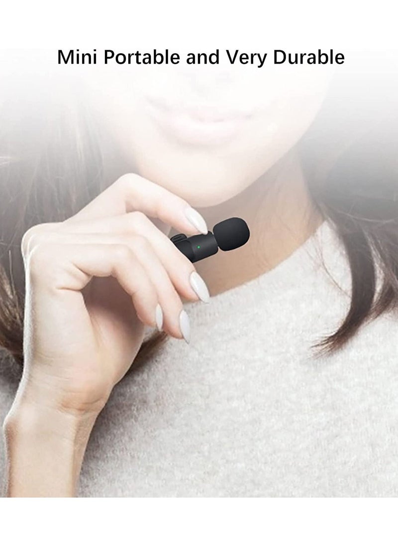 Wireless Lavalier Microphone for iPhone iPad, Plug and Play Mini Mic for YouTube TikTok Live Streaming Gaming K Song Recording Auto Noise Reduction (Lightning 1) - Image 3