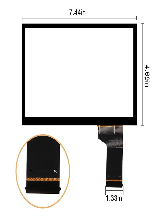 Kixfwpy 6.5" Touch Screen Replacement for 2016 2017 2018 2019 Volkswagen VW Jetta Passat Tiguan Polo Magotan MIB STD2 MIB2 Radio Screen Digitizer Replace# TDO-WVGA0633F00039, TDO-WVGA0633F00045 - Image 2