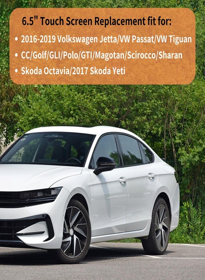 Kixfwpy 6.5" Touch Screen Replacement for 2016 2017 2018 2019 Volkswagen VW Jetta Passat Tiguan Polo Magotan MIB STD2 MIB2 Radio Screen Digitizer Replace# TDO-WVGA0633F00039, TDO-WVGA0633F00045 - Image 4
