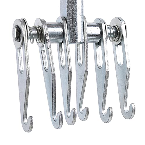 CXGS Dent Puller Metal 6 Claw Hook Adjustable 6 Fingers Hook Car Body Repair Tool Heavy Duty Pulling Claw Paw Auto Dent Repair Puller for Slide Hammer Attachment Dent Repairing - M16 Thread - Image 4