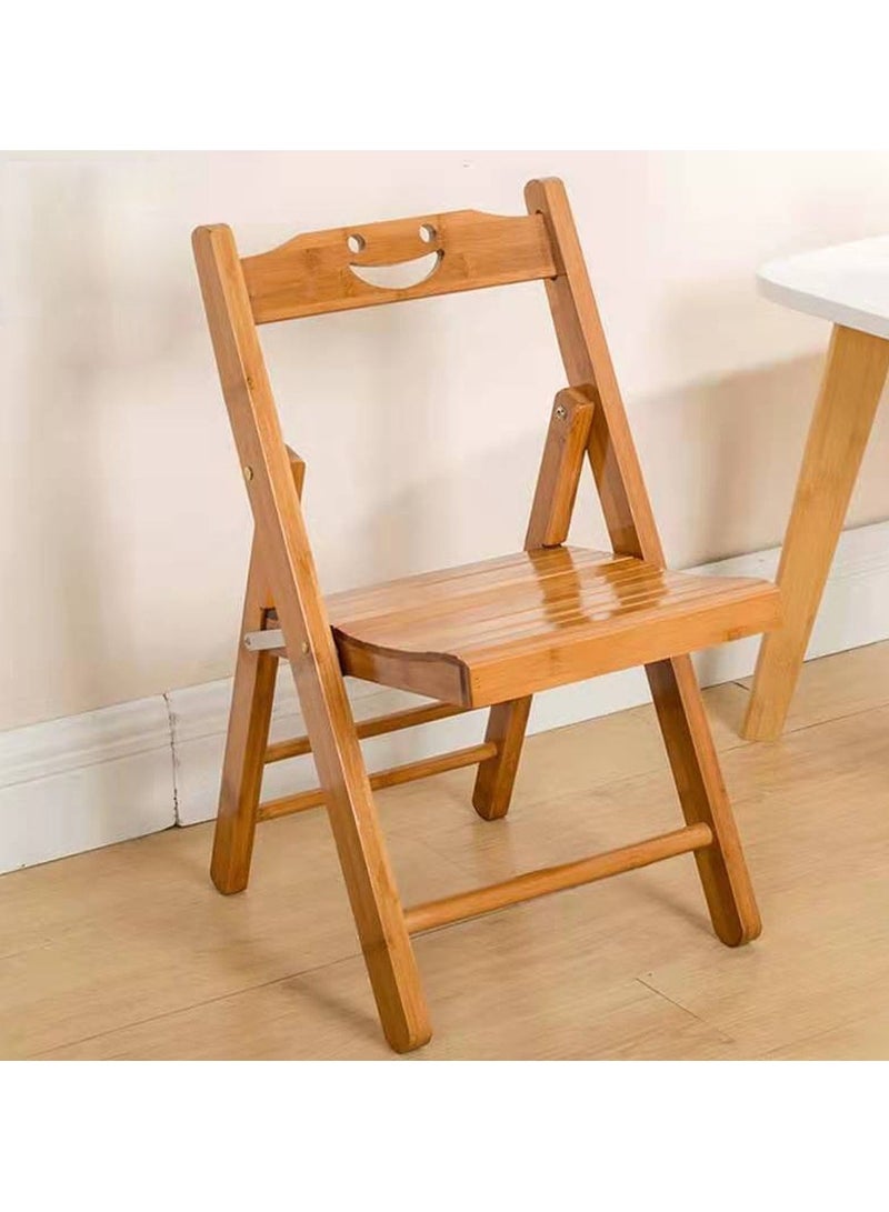 LINGWEI Chair Bamboo Folding Chair Backrest Bamboo Legs - Image 2
