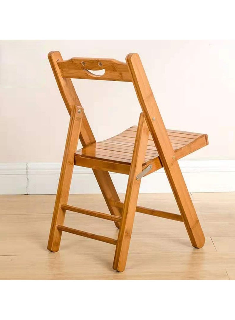 LINGWEI Chair Bamboo Folding Chair Backrest Bamboo Legs - Image 3