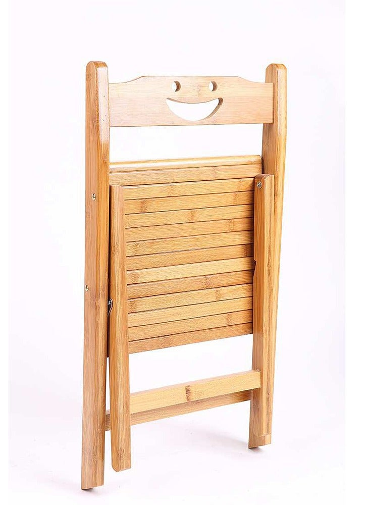 LINGWEI Chair Bamboo Folding Chair Backrest Bamboo Legs - Image 4