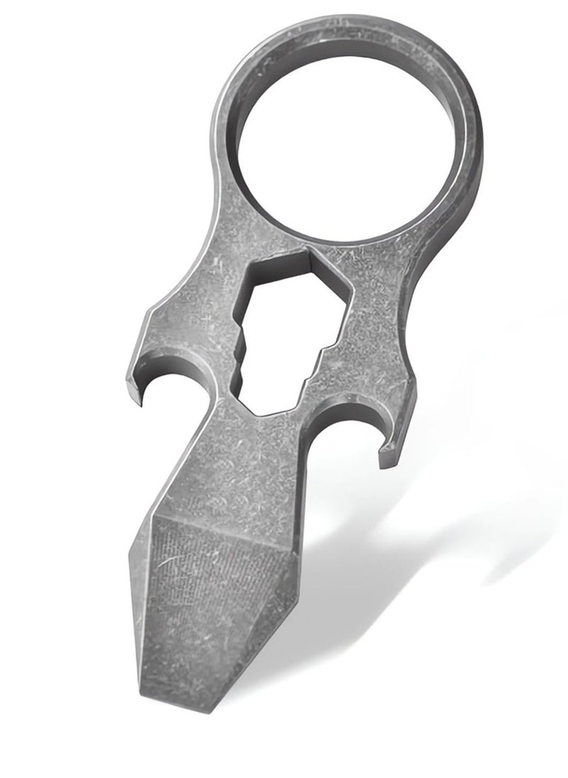 Excefore - Multipurpose Titanium Keychain Tool, Pocket Pry Bar, Pry Tools, Wrench Bottle Opener, Suitable for Everyday Carry EDC Crowbar - Image 1
