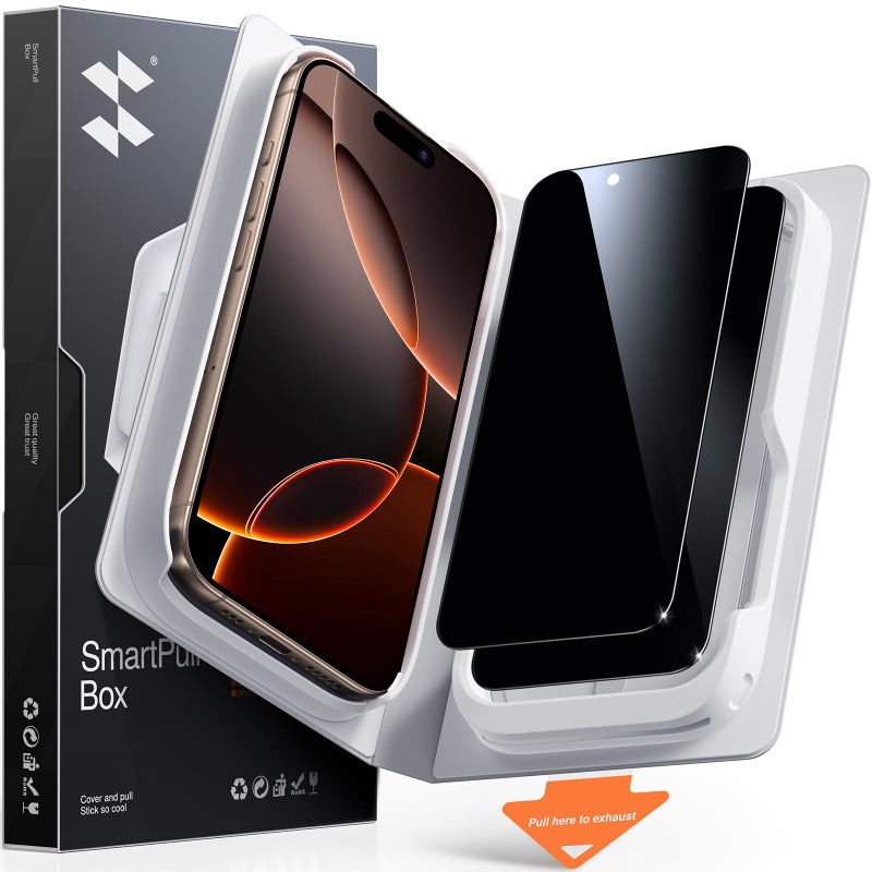 سمارت ديفل SMARTDEVIL 2 Pack MyView Privacy for iPhone 16 Pro Max Screen Protector - Image 1