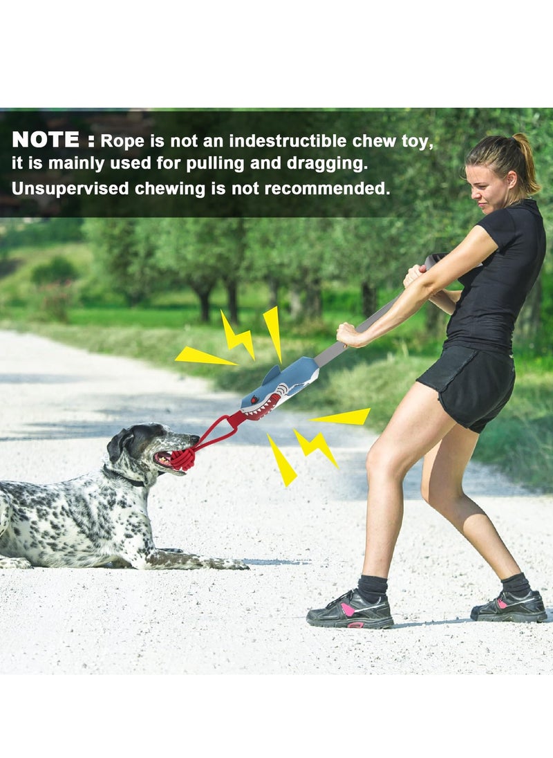 Dog Tug of War Toy, Dog Rope Toys Indestructible Dog Toys, Dog Chew Toys for Aggressive Chewers, Tough Puppy Teething Chew Toys for Boredom, Dental Cleaning, Great for Small to Large Breed (Shark)