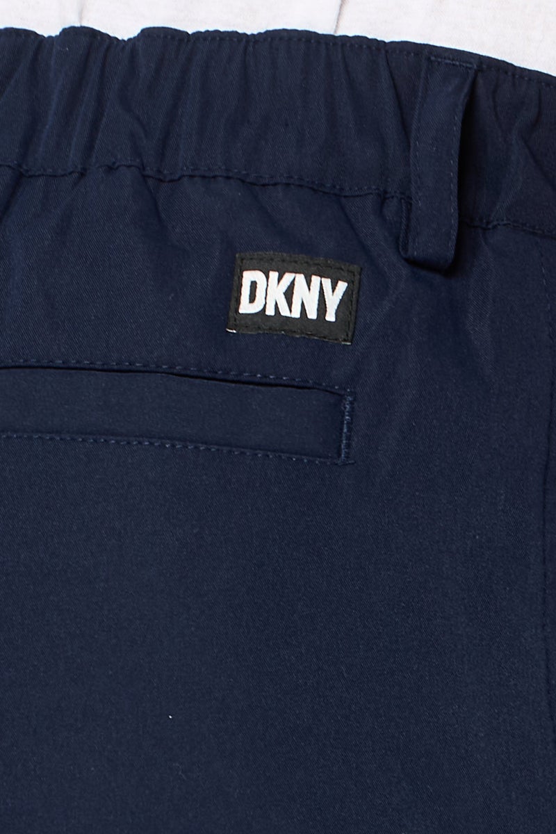 DKNY Men Regular Fit Plain Dress Pants, Navy - Image 2