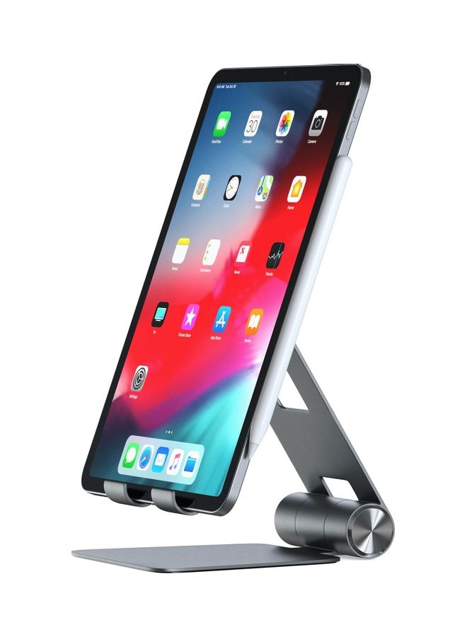 SATECHI Foldable Tablet And Phone Stand Space Grey - Image 3