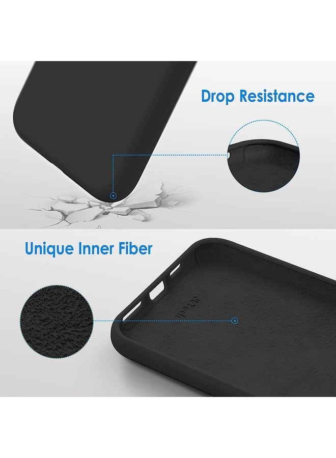 iPhone X/Xs Case,Ultra Slim Fit iPhone Case Liquid Silicone Gel Cover with Full Body Protection Anti-Scratch Shockproof Case Compatible with iPhone X/Xs Case Black - Image 2