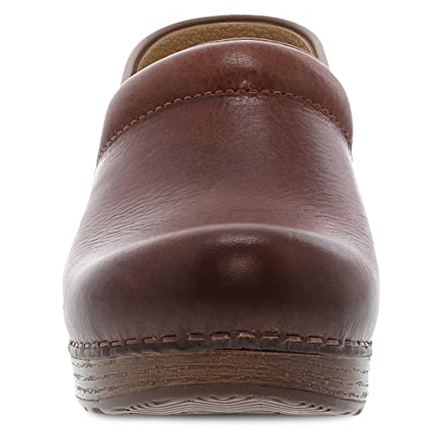 Dansko Women’s Professional Slip-On Clogs –Rocker Sole and Arch Support for Comfort-Ideal for Nursing, Food Service, Healthcare Saddle Full Grain 10.5-11 M US - Image 4